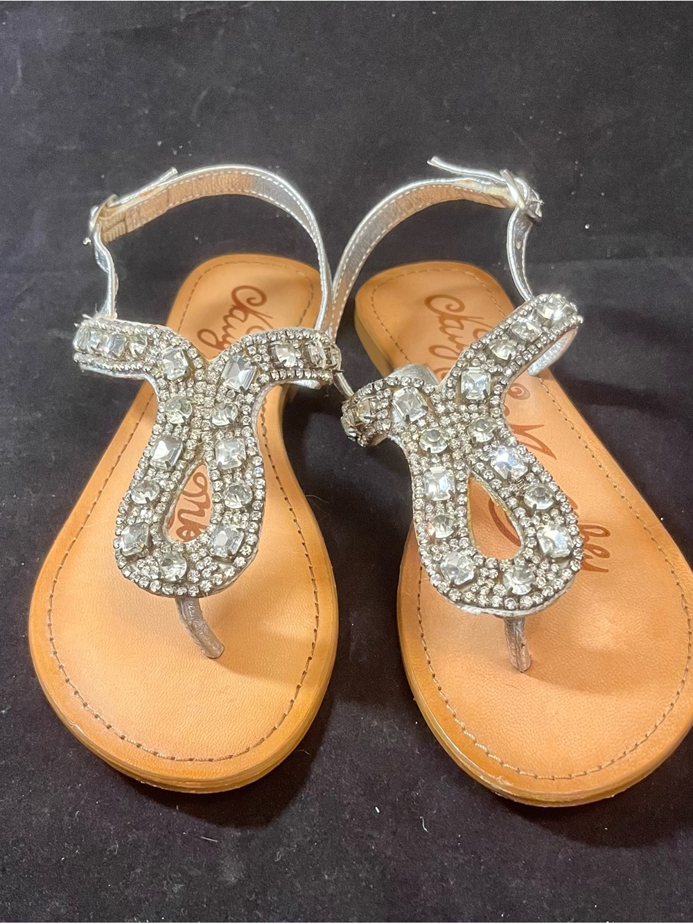 Naughty Monkey Silver Embellished Sandals